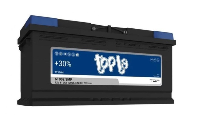 Акумулятор автомобільний Topla 110 Ah/12V TOP Euro